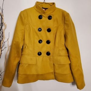 Steve Madden Pea Coat Mustard Yellow